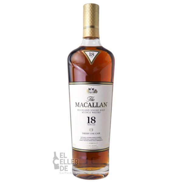 Whisky Macallan Sherry Oak Cask 18 Años el celler de la fontana