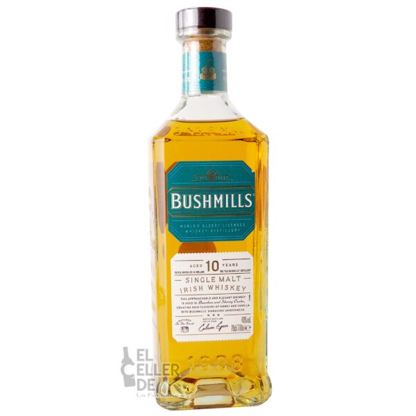 Whisky Bushmills 10 años El Celler de La Fontana