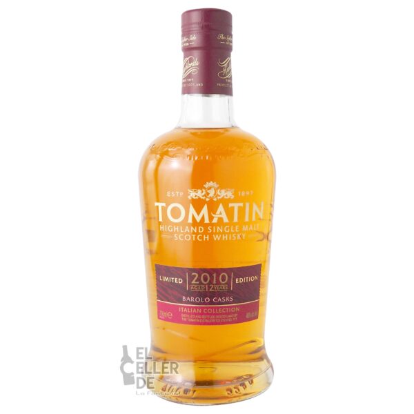 Whisky Tomatin The Italian collection Barolo Cask 12 years El Celler de La Fontana